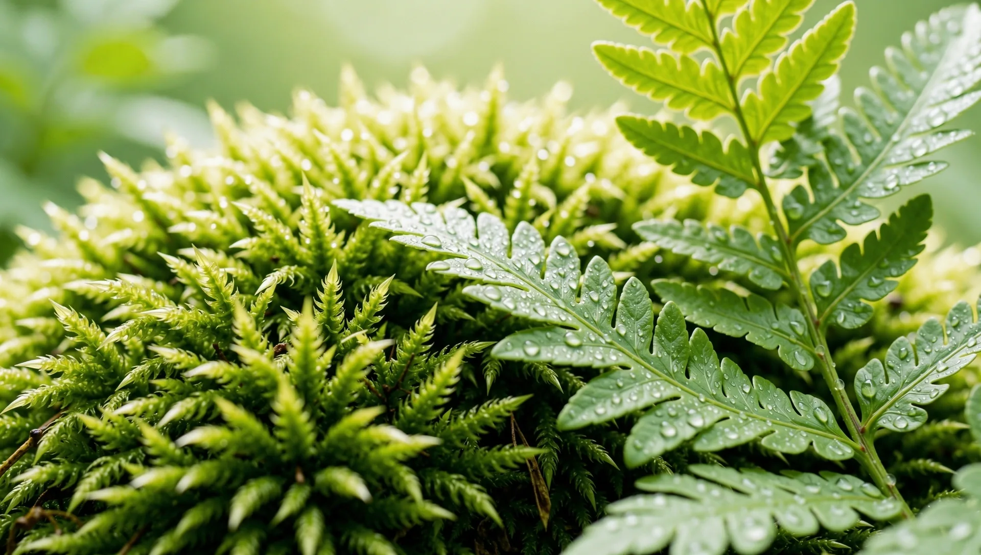 Botanical textures and moss